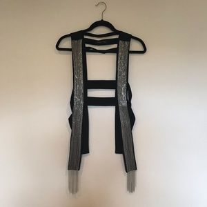 NYE Black Vest NWOT
